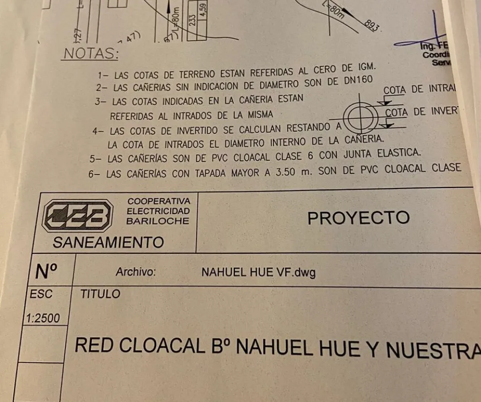 Vecinos entregaron al Municipio los planos para empezar obra de cloacas