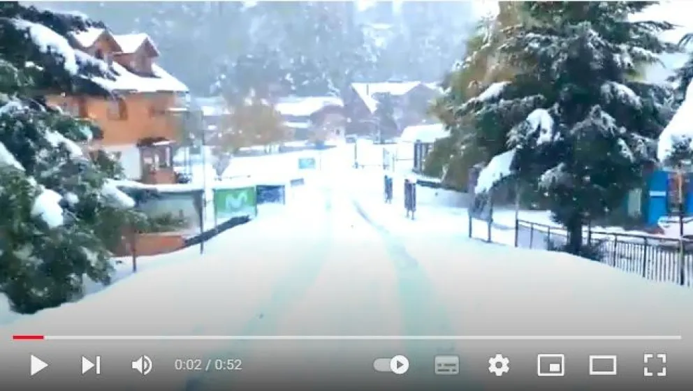 Así está la base del cerro Catedral