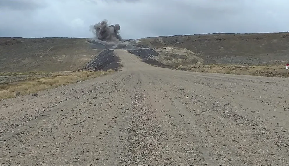 Ruta 23: Así detonaron una parte de la montaña para avanzar en la obra