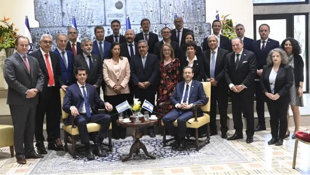 La misión técnica en Israel fue recibida por el presidente Herzog