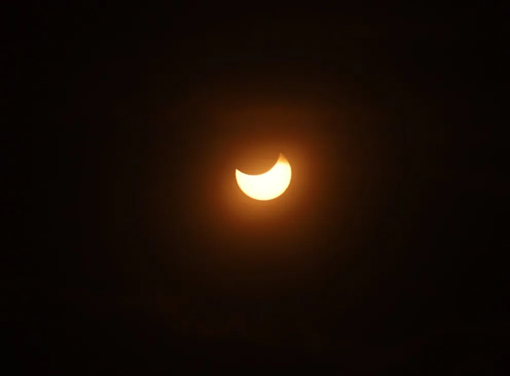 Así se vivió el eclipse solar en Bariloche